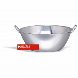 Caldero Plano Inox 25 cm.